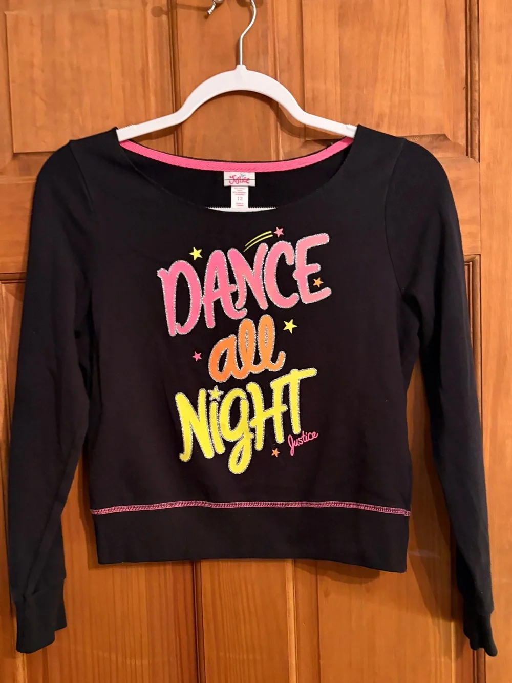 Justice Girls Black Sweatshirt 